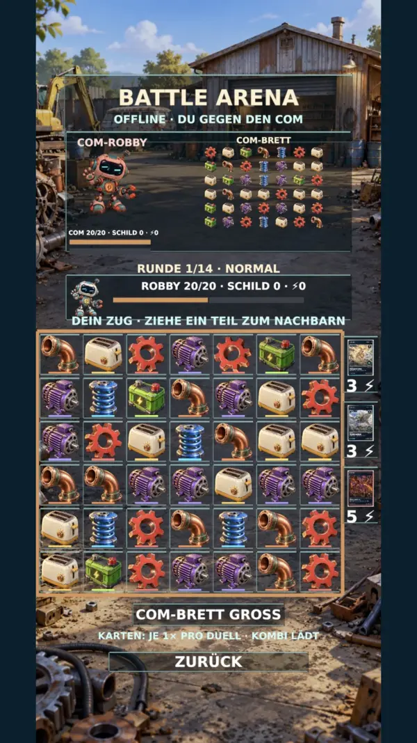 Plugical: Battle Arena gegen den Computer
