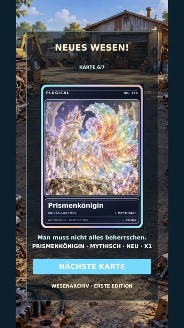 Plugical: Neue Sammelkarte mit einem Wesen